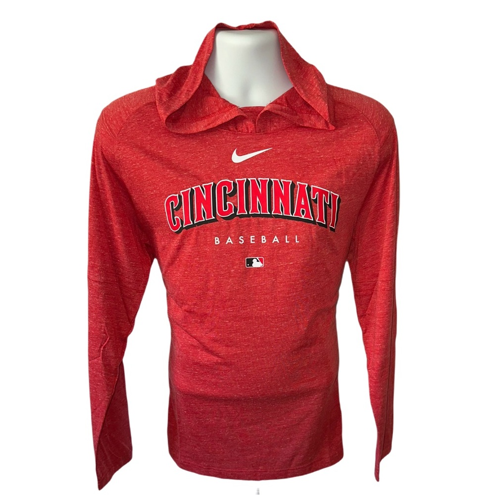 Cincinnati Reds Nike Authentic Collection Performance Pullover Hoodie